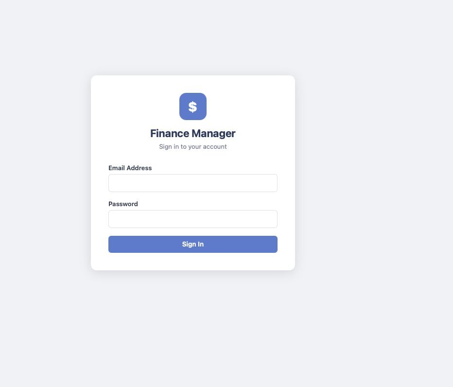 Finance Manager preview